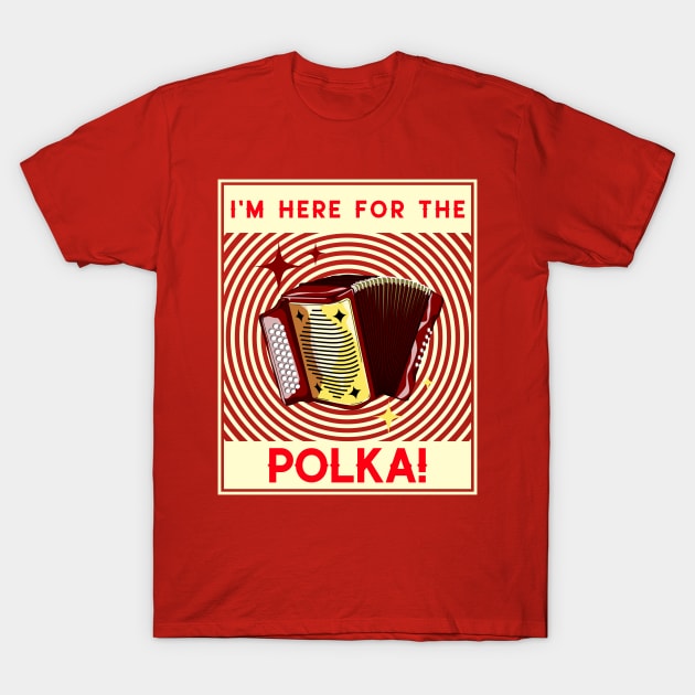 I'm Here For The Polka! Cream T-Shirt by Eleven-K